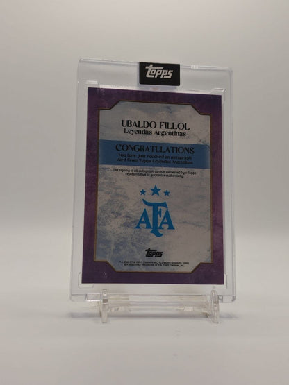 TOPPS LEYENDAS ARGENTINAS UBALDO FILLOL ARGENTINA AUTO 11/25