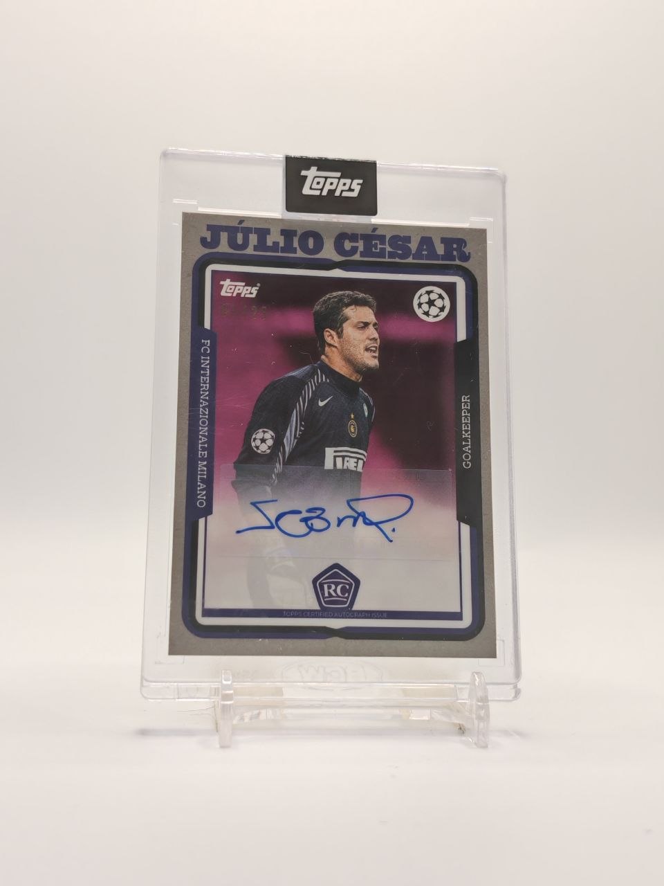 TOPPS UEFA CHAMPIONS LEAGUE JÚLIO CÉSAR INTER AUTO RC 03/25