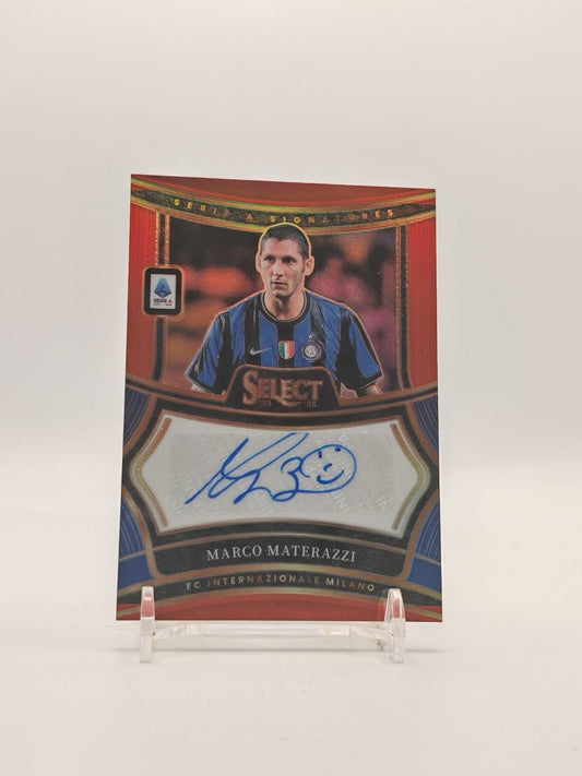 2024-25 PANINI SELECT SERIE A MARCO MATERAZZI INTER SIGNATURES AUTO