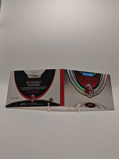 DAKA GENNARO GATTUSO MILAN LEGEND AUTO BOOKLET 23/36