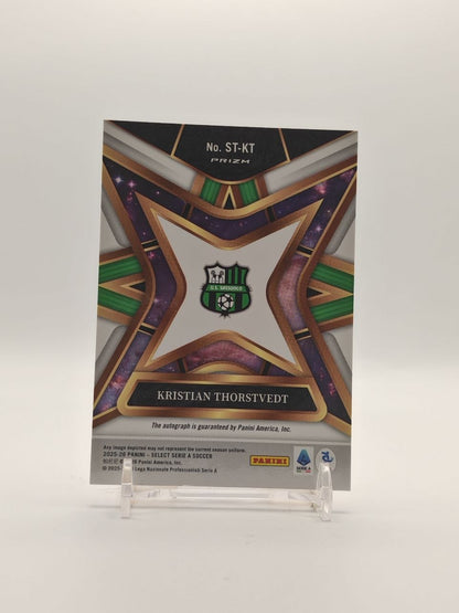 2025-26 PANINI SELECT SERIE A KRISTIAN THORSTVEDT SASSUOLO STELLAR AUTO