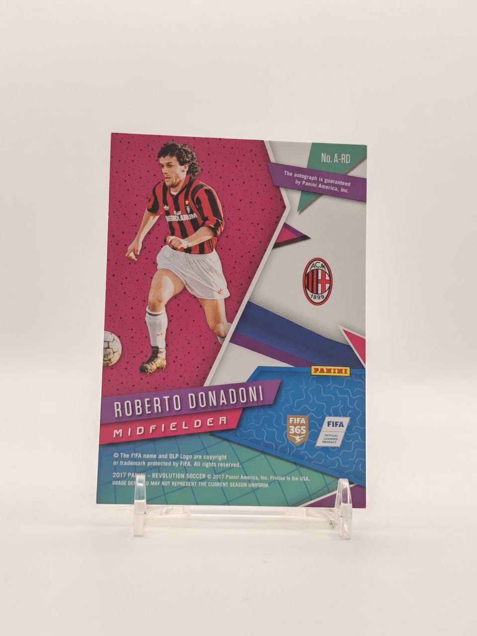 2017 PANINI REVOLUTION ROBERTO DONADONI MILAN AUTO
