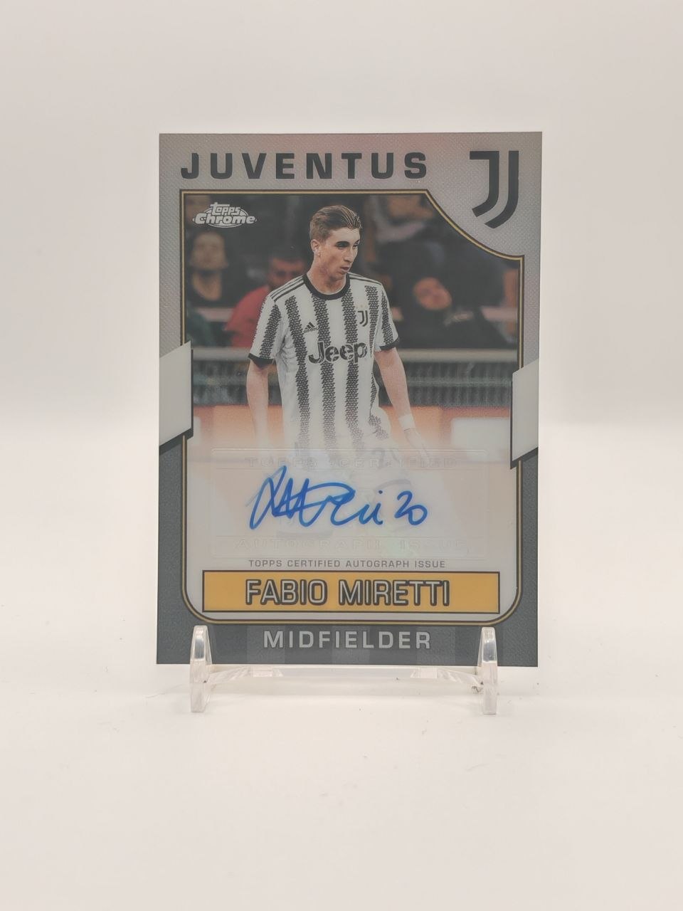 2022-23 TOPPS CHROME JUVENTUS FABIO MIRETTI FIRST TEAM AUTO