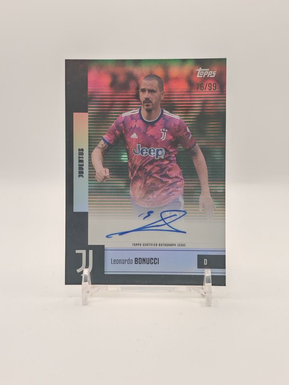 2025-26 TOPPS TEAM SET JUVENTUS LEONARDO BONUCCI AUTO 76/99