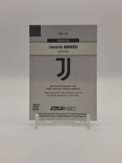 2025-26 TOPPS TEAM SET JUVENTUS LEONARDO BONUCCI AUTO 76/99
