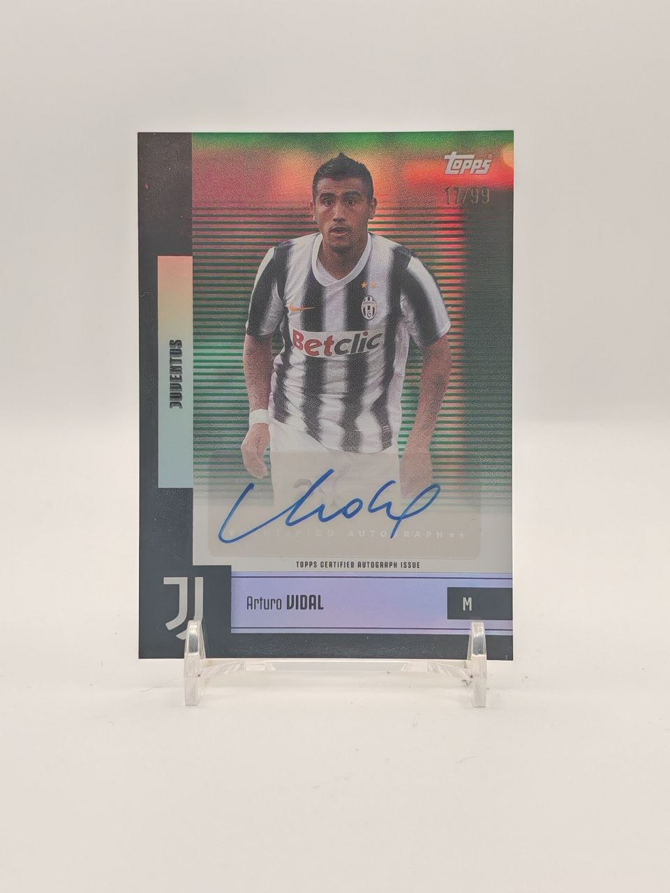 2025-26 TOPPS TEAM SET JUVENTUS ARTURO VIDAL AUTO 17/99
