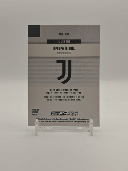 2025-26 TOPPS TEAM SET JUVENTUS ARTURO VIDAL AUTO 17/99