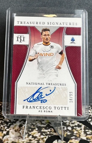 Francesco Totti Auto /99 TS-TOT Panini Chronicles National Treasures Serie A 2021-22 AS Roma