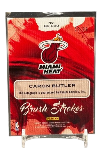 Caron Butler 2019-20 Panini Court Kings Brush Strokes Auto /99 Miami Heat