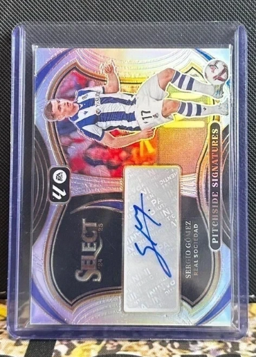 Sergio Gómez 2022-23 Panini Select LaLiga Prizm Pitchside Signatures PS-SG - Fronte