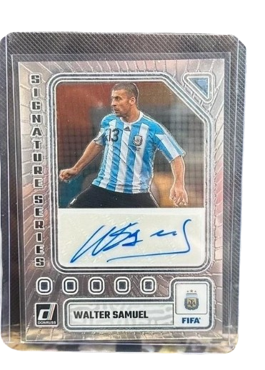 Walter Samuel 2023-24 Panini Donruss FIFA Soccer Signature Series SS-WS Auto Argentina Defender Legend