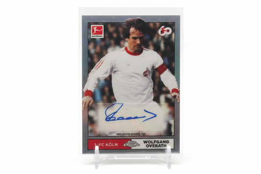 Wolfgang Overath 2023-24 Topps Chrome Bundesliga Legendary Player Unicum Auto LBUA-WO FC Köln - Fronte