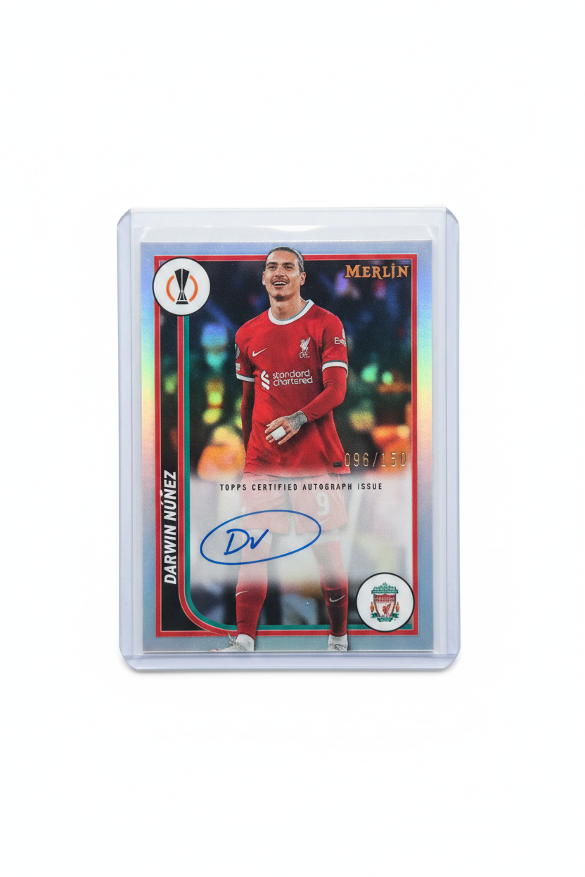 Darwin Nunez 096/150 Auto Topps Merlin UEFA 23/24 - Fronte