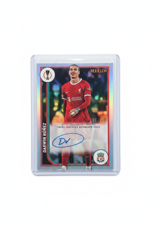 Darwin Nunez 096/150 Auto Topps Merlin UEFA 23/24 - Fronte