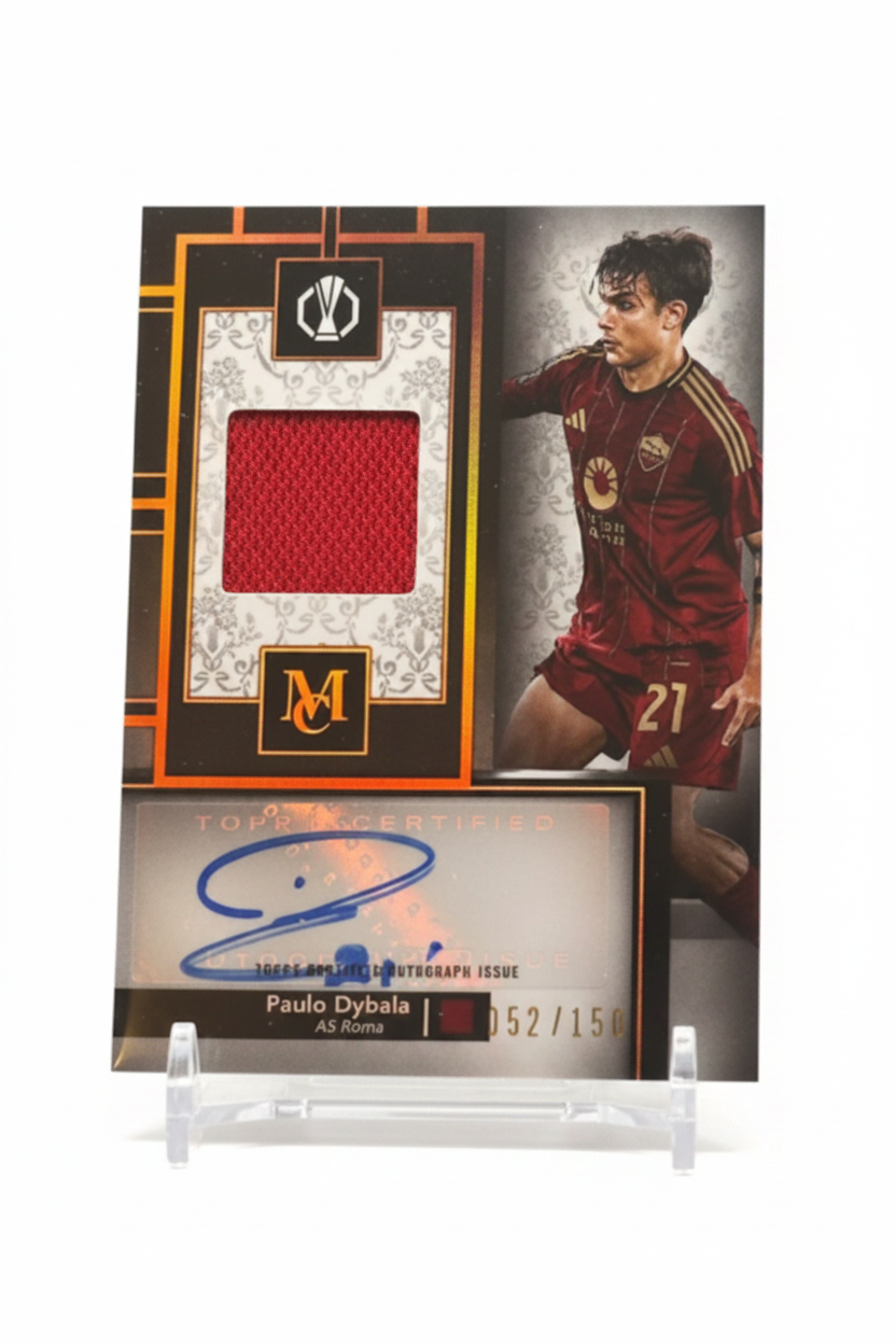 Paulo Dybala Auto Relic /150 Topps Museum Collection fronte