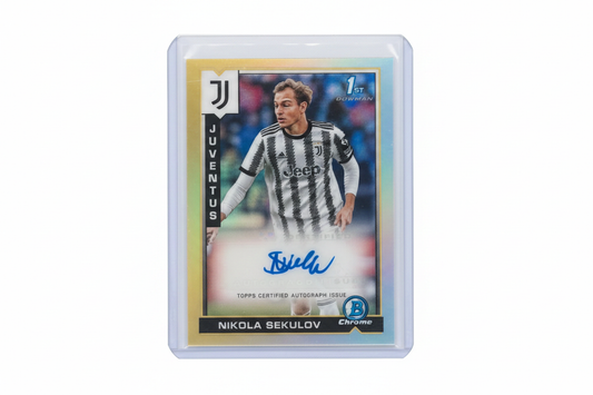 Nikola Sekulov 2022-23 Topps Chrome Juventus Bowman Chrome Prospects First Bowman Autograph BC-NS - Fronte