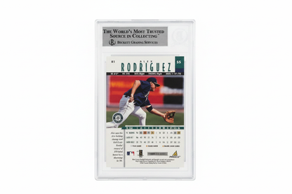 Alex Rodriguez 1997 Pinnacle New Pinnacle #81 Auto BGS Authentic Seattle Mariners - Retro