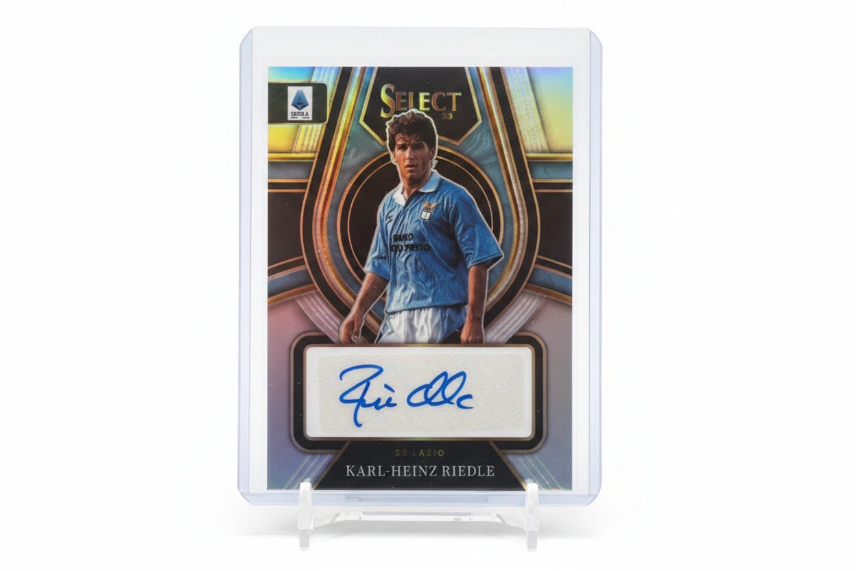 Karl-Heinz Riedle Panini Select Serie A 2022-23 Signatures Prizm - Fronte autografo