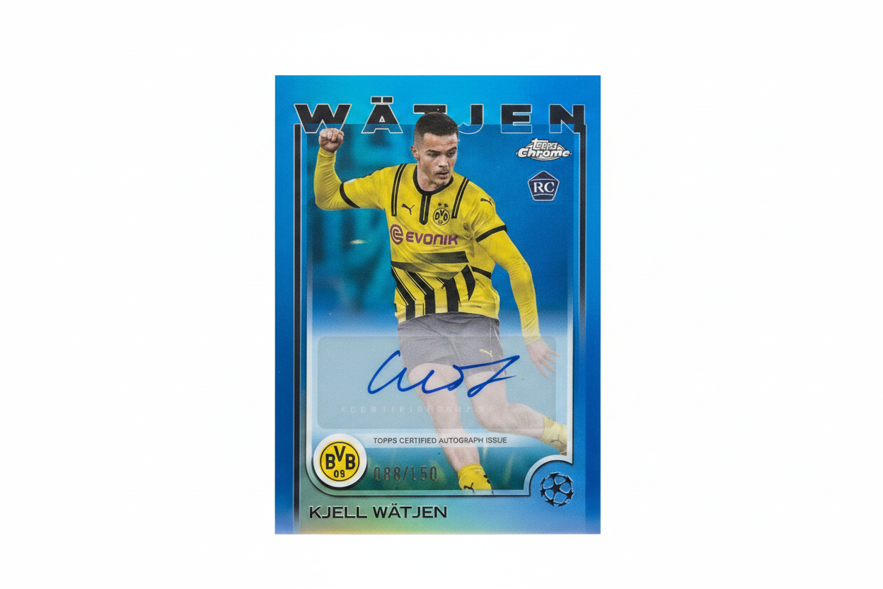 Kjell Wätjen 088/150 RC Auto Blue Lava Topps Chrome 2024-25 fronte