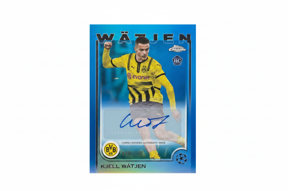 Kjell Wätjen 088/150 RC Auto Blue Lava Topps Chrome 2024-25 fronte