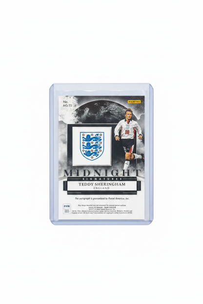 Teddy Sheringham Auto On Card - retro sfondo rimosso