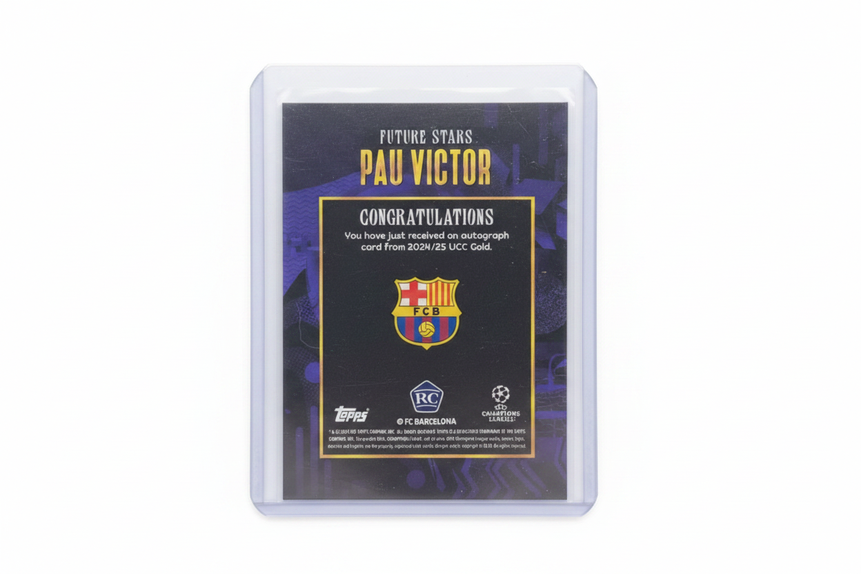Pau Víctor Topps UCC Gold 2024-25 Future Stars - Retro carta