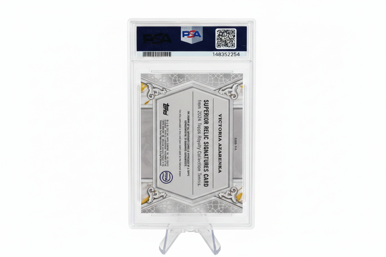 Victoria Azarenka 2024 Topps Royalty Tennis Superior Relic Signatures Gold #VA Auto Patch 01/10 PSA 9 - Retro