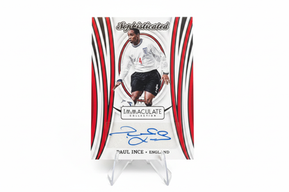 Paul Ince 2024-25 Panini Immaculate Sophisticated Signatures Auto SS-PI England - Fronte
