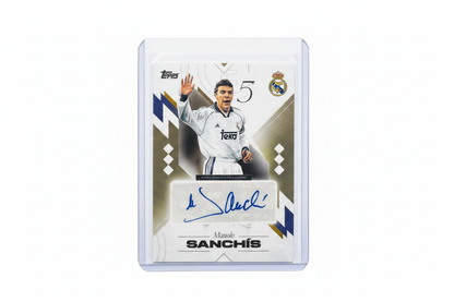 Manolo Sanchís 2025-26 Topps FC Los Blancos Real Madrid CF Los Blancos Autograph LB-MS - Fronte