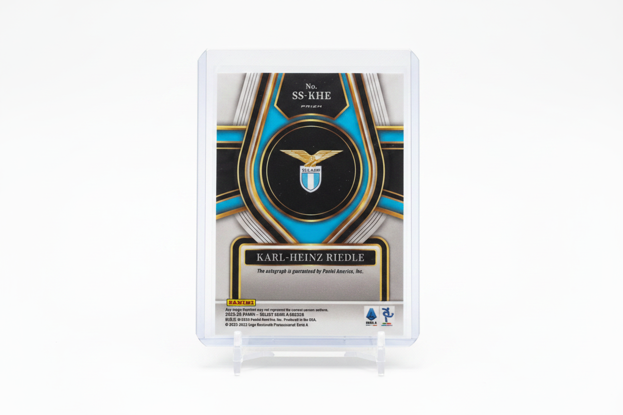 Karl-Heinz Riedle Panini Select Serie A 2022-23 Signatures Prizm - Retro carta