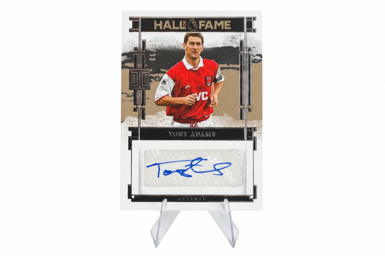 Tony Adams 2024-25 Panini Impeccable Premier League Hall of Fame Auto 66/99 HF-TA Arsenal - Fronte