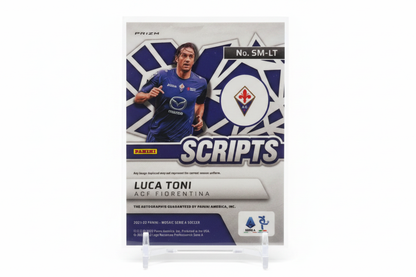 Luca Toni 2021-22 Panini Mosaic Serie A Scripts Mosaic Prizm Auto SM-LT Fiorentina - Retro