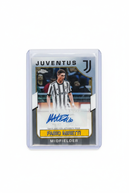 Fabio Miretti Auto Topps Chrome 22/23 - Fronte
