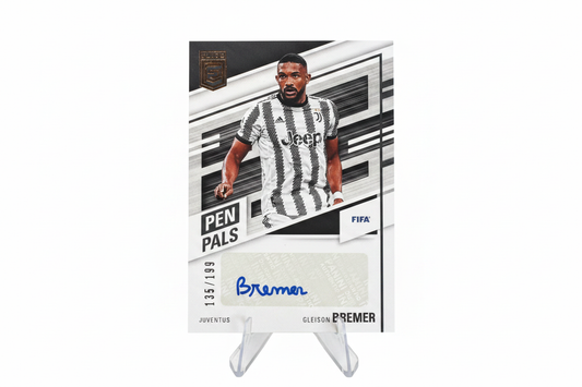 Gleison Bremer 2022-23 Panini Donruss Elite FIFA Pen Pals Auto /199 PAL-GBE Juventus - Fronte