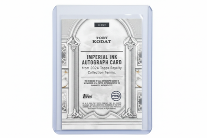 Toby Kodat 2024 Topps Royalty Collection Tennis Imperial Ink Auto RC II-TKT 10/25 - Retro