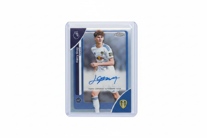 Harry Gray 2025-26 Topps Chrome Premier League Rookie Auto RC CA-HG Leeds United - Fronte