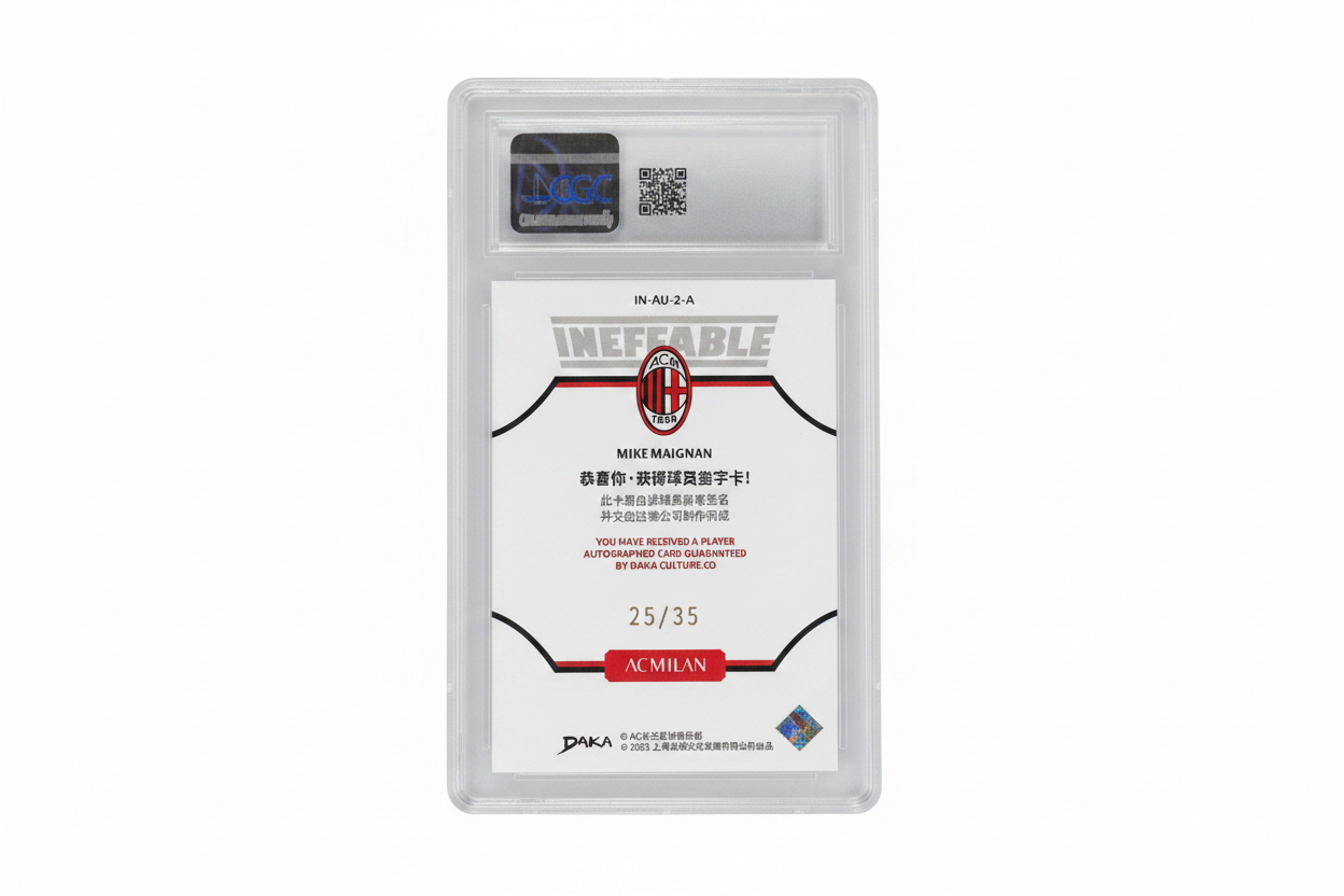 Mike Maignan 2024-25 DAKA AC Milan Ineffable Autograph Silver #IN-AU-2-A 25/35 CGC 10 GEM MINT - Retro