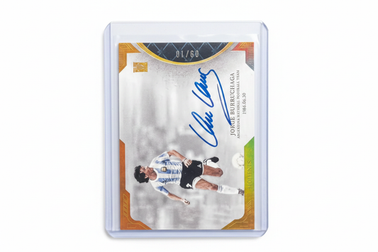 Jorge Burruchaga 2022 Fansmall Moments Autograph On-Card MO-JBU 01/60 Argentina - Fronte