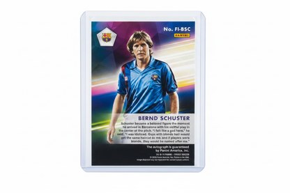 Bernd Schuster 2018-19 Panini Treble Soccer First Ink Auto FI-BSC 080/199 FC Barcelona - Retro