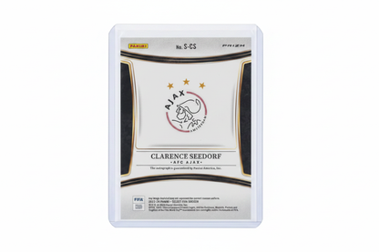 Clarence Seedorf 2023-24 Panini Select FIFA Signatures Red Prizm Auto S-CS AFC Ajax - Retro
