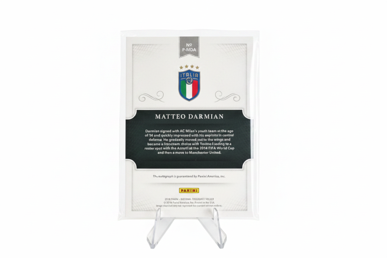 Matteo Darmian 2018 Panini National Treasures Penmanship Auto /99 Italy - Retro