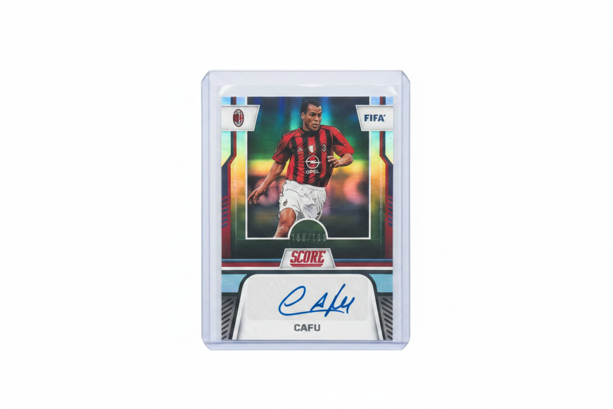 Cafu Panini Score FIFA Soccer 2023-24 Auto 155/199 AC Milan - Fronte autografo