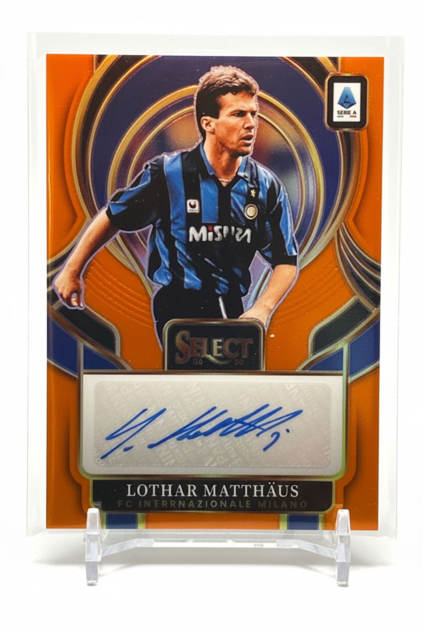 Lothar Matthäus Auto Orange Prizm /49 Panini Select fronte