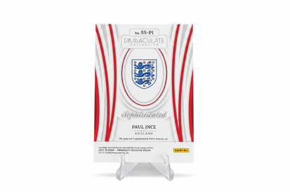 Paul Ince 2024-25 Panini Immaculate Sophisticated Signatures Auto SS-PI England - Retro