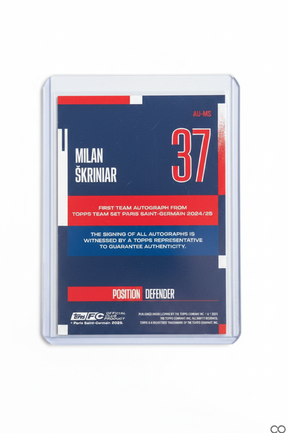 Milan Škriniar Auto /250 Topps PSG retro