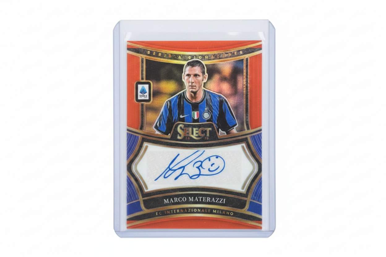 Marco Materazzi 2024-25 Panini Select Serie A Signature Shots Red Prizm SS-MM Inter - Fronte