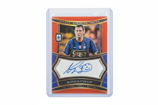 Marco Materazzi 2024-25 Panini Select Serie A Signature Shots Red Prizm SS-MM Inter - Fronte