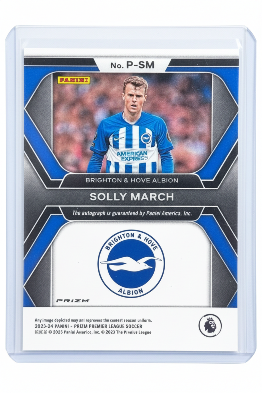 Solly March Auto Penmanship Panini Prizm retro