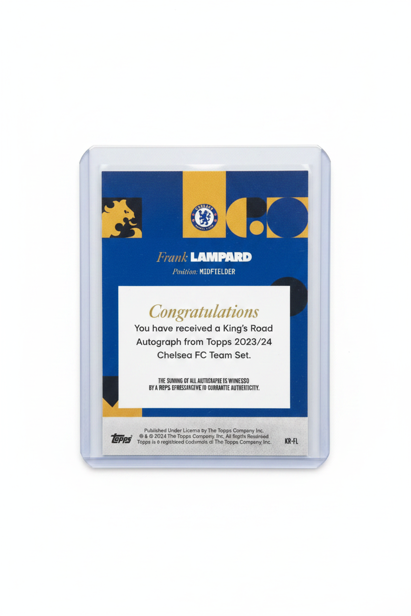 Frank Lampard 38/50 Gold Auto Topps Chelsea Team Set 23/24 - Retro