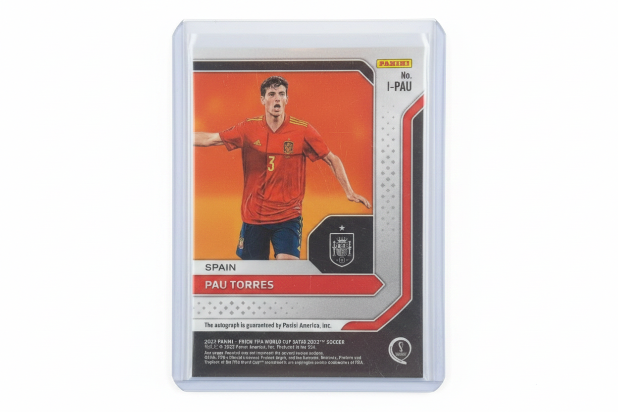 Pau Torres 2022 Panini Prizm FIFA World Cup Qatar International Ink Auto I-PAU Spain - Retro